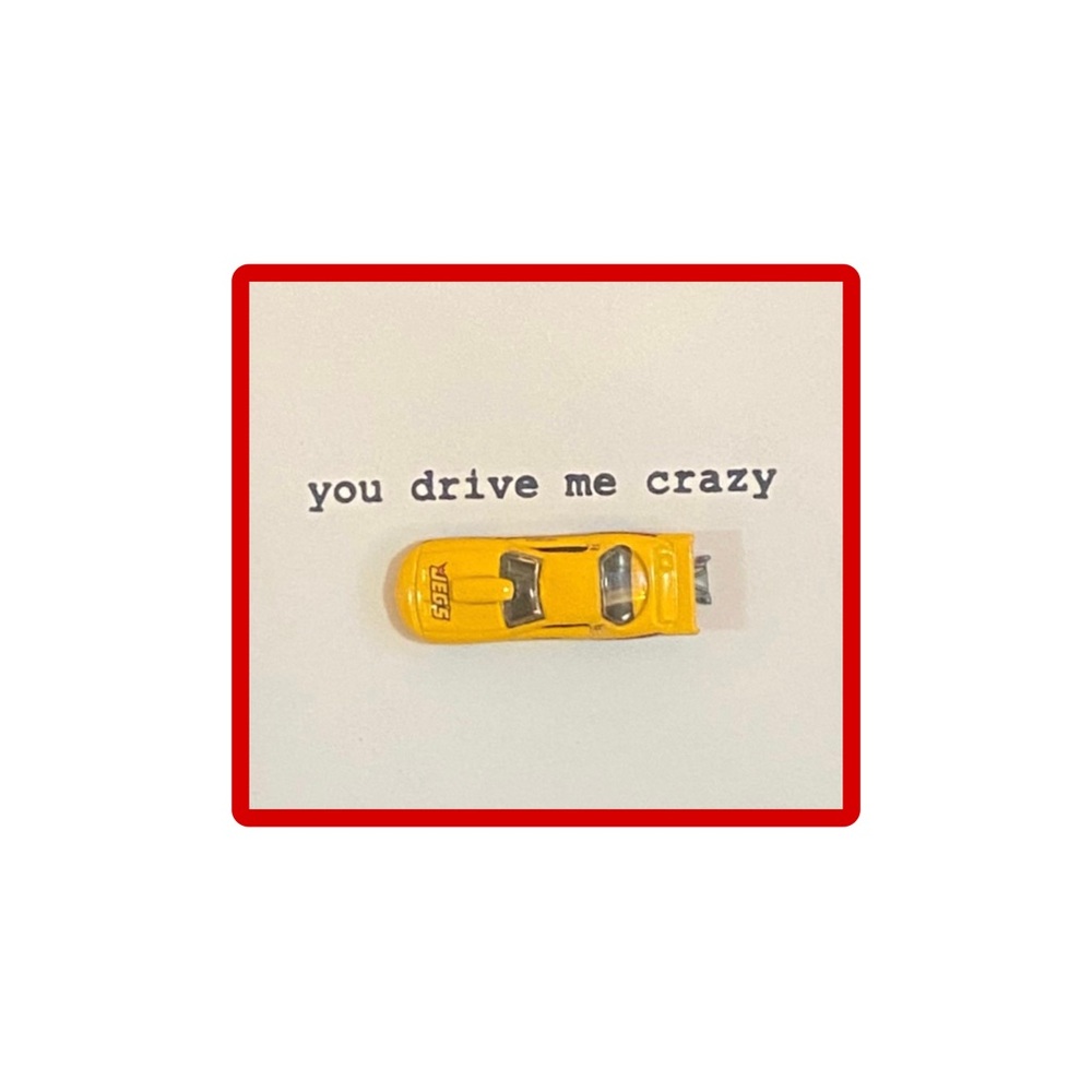 🌹Valentine’s day You drive me crazy card❤️